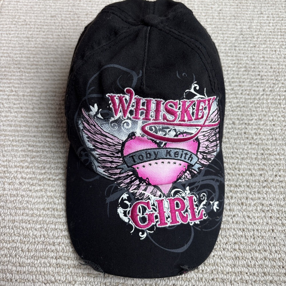 TOBY KEITH WHISKEY GIRL EMBROIDERED strapback baseball hat cap cotton